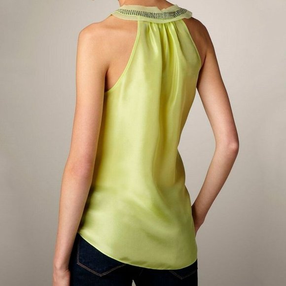 NWT REBECCA TAYLOR Limea Silk Sequin Sleeveless Top Sz 10‎ - Picture 11 of 11